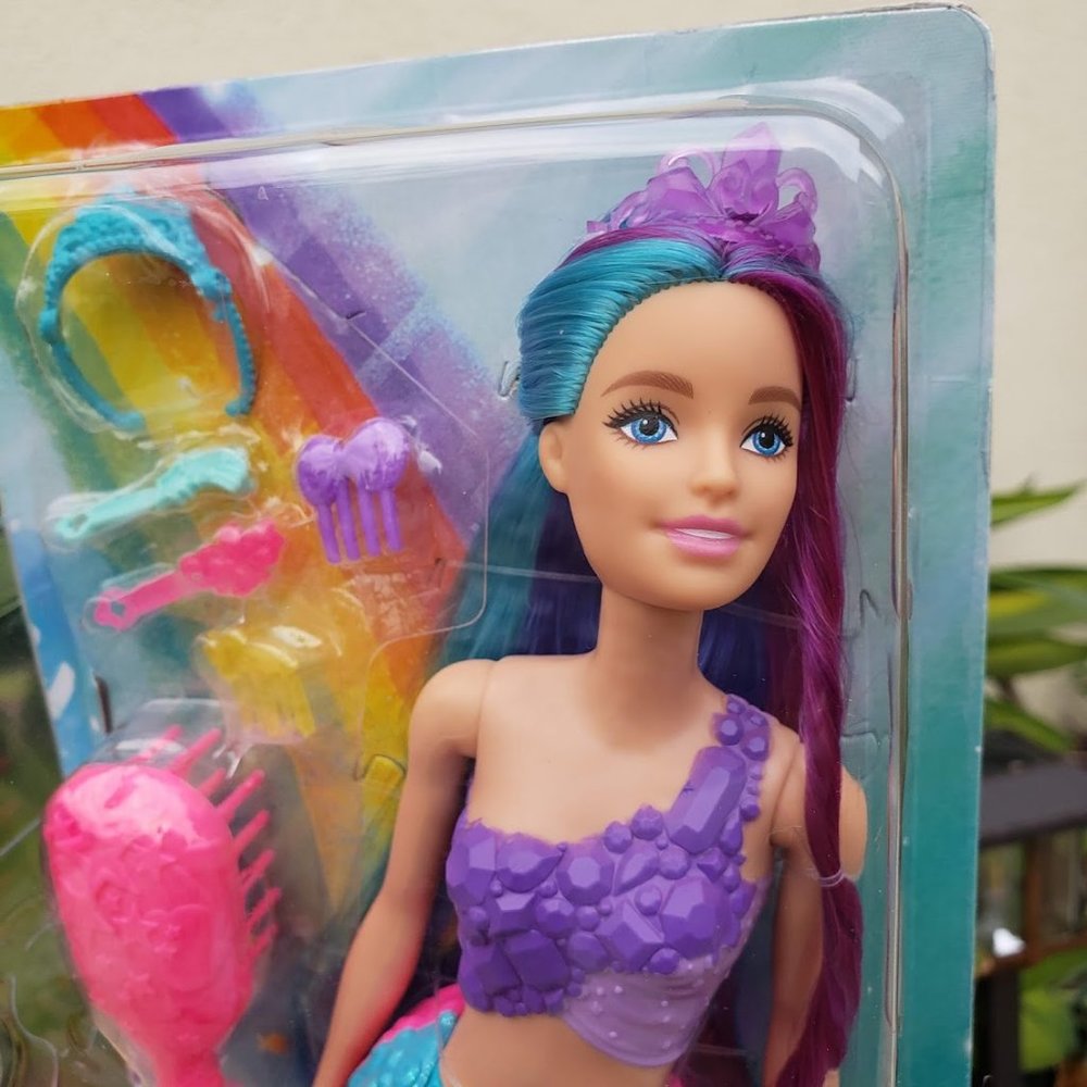 NEW Barbie Dreamtopia Mermaid Doll purple hair Birthday gift stocking stuffer - Picture 10 of 14
